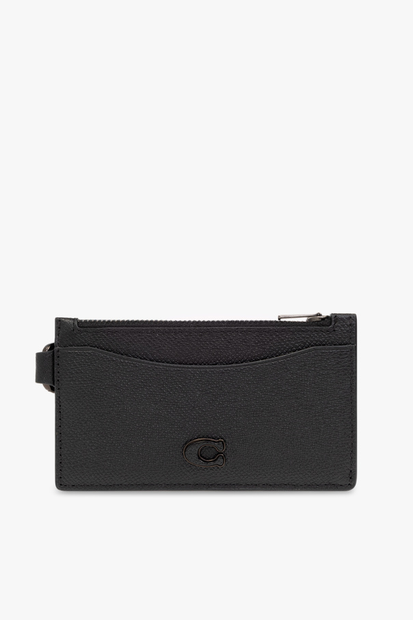 Black Card holder with logo coach Kia - Роскошные часы в
